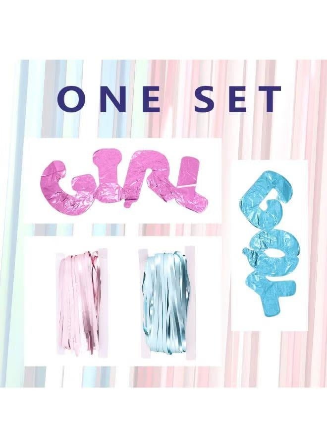 XiuWoo 4-Piece Gender Reveal Party Decoration Balloon Set 9.33x6.61x2.09inch - Image 2