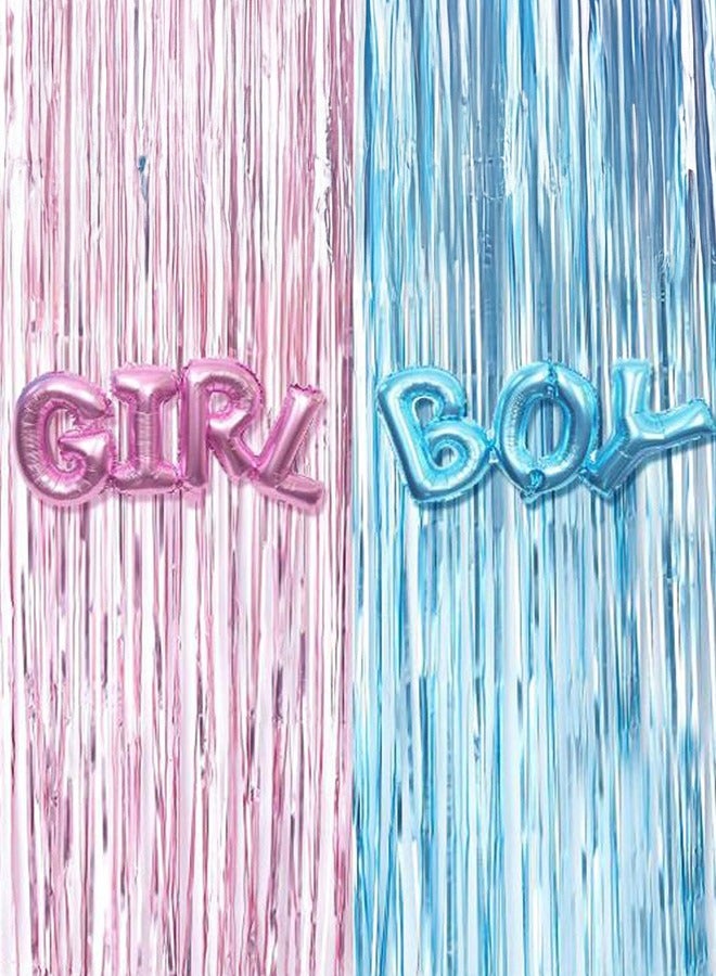 XiuWoo 4-Piece Gender Reveal Party Decoration Balloon Set 9.33x6.61x2.09inch - Image 1