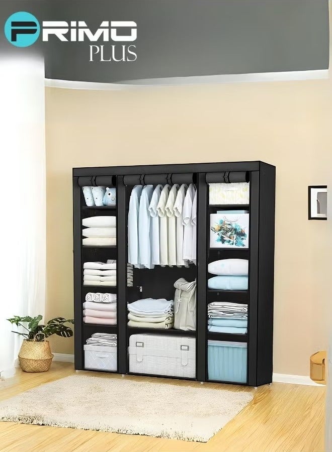 بريمو بلس منظم خزانة ملابس من القماش أسود - Image 4