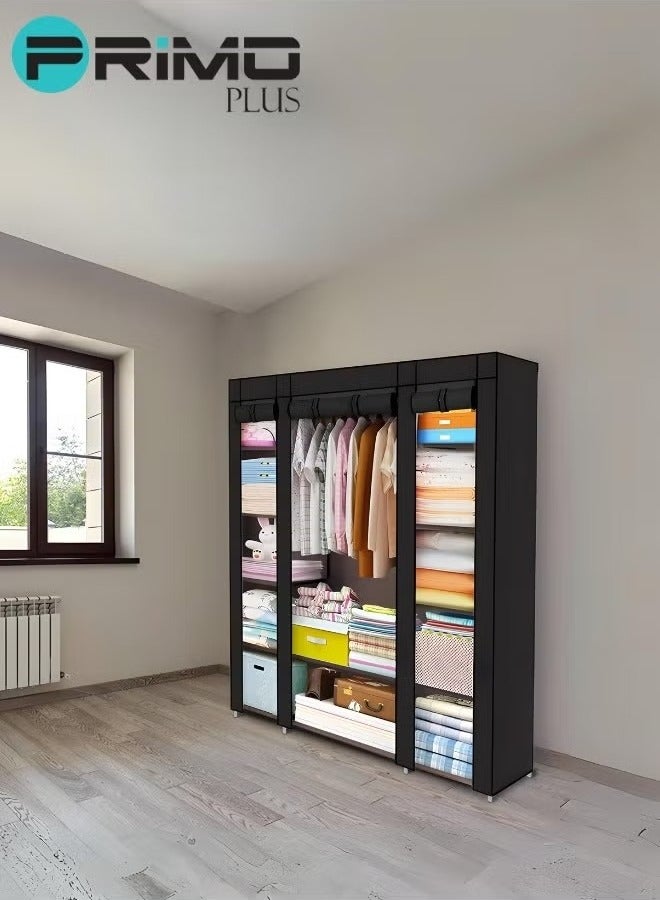 بريمو بلس منظم خزانة ملابس من القماش أسود - Image 5