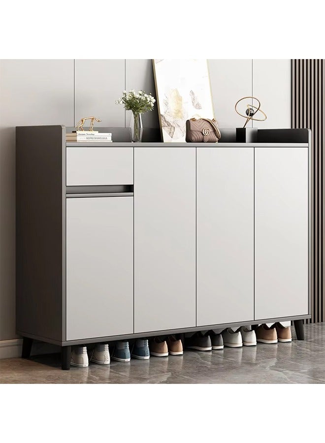 كلناميان خزانة أحذية فاخرة متعددة الوظائف للمدخل وأدراج تخزين 120 سم - Image 1