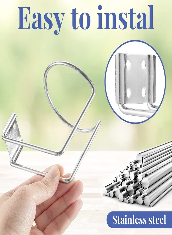 Shimeyao Stainless Steel Boat Ring Cup Drink Holder Wall Mounted Drink Holders Bottle Universal Cup Holders for Boat Marine Yacht Truck Rv Car Trailer Hardware Accessories(9 Pcs) - Image 3