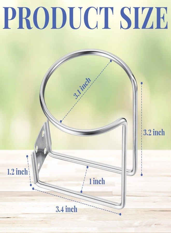 Shimeyao Stainless Steel Boat Ring Cup Drink Holder Wall Mounted Drink Holders Bottle Universal Cup Holders for Boat Marine Yacht Truck Rv Car Trailer Hardware Accessories(9 Pcs) - Image 2