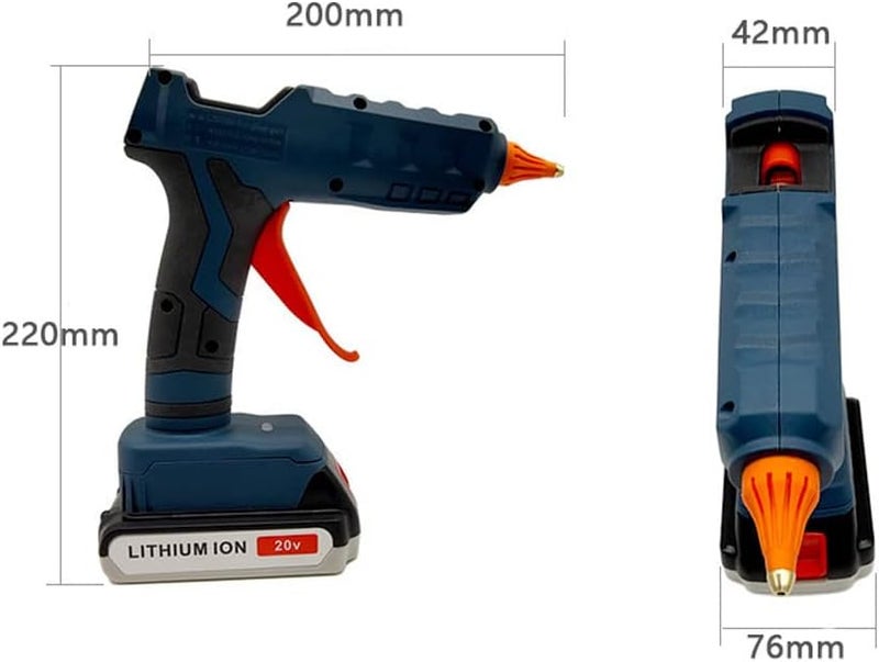 100W Cordless Hot Glue Gun Kit for Crafting and Repairs Fast Heating - Image 3