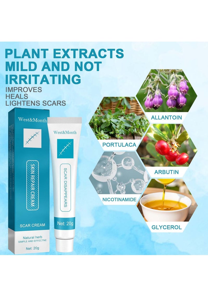 West&Month Scar Repair Cream Dilute Hyperplasia Pregnancy Surgery Burn Scald Skin Repair Scar Cream 20g - Image 2