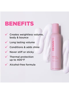 Design.ME PUFF.ME Volume Powder for Hair & Curly Hair Mousse Bundle by DESIGNME | 8.5-Oz Flexible Hold Mousse for Curly Hair & 0.32-Oz Talc-Free Texturizing Powder | Hair Texture Powder & Mousse for Women  - Image 4