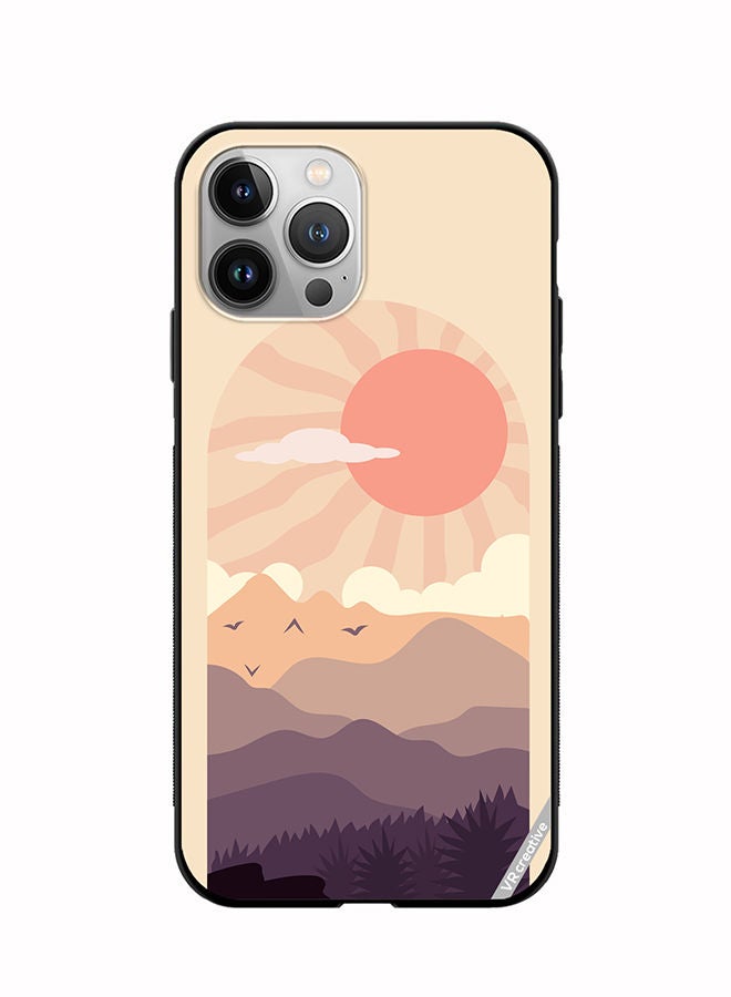 VR CREATIVE Protective Case Cover For Apple iPhone 12 Pro Max Abstract Landscape Design Multicolour - Image 1