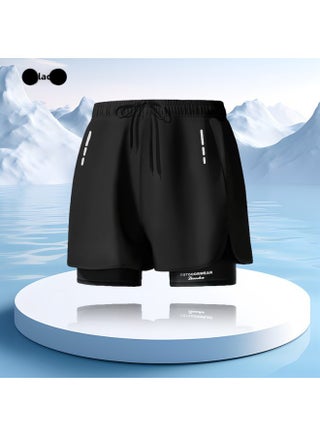 Sports Shorts Quick-Drying Badminton Basketball Pants Autumn And Winter Loose Men's Large Size 5-Point Pants Fake Two-Piece Custom Printed Logo-Color:black- - pzsku/Z168B9BAE818982972E4BZ/45/1747039220/9a73ab5d-9951-45be-a1f5-19e08d4d7bec