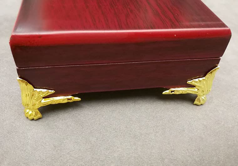Olldag 24 PCS Antique Brass Box Metal Feet Legs for Small Wood Jewelry Crafts Case, Tiny Boxes Chest Storage Corner Protector Feet for Wooden Boxes, Decor Boxes, Cabinets, Wine Boxes,Toolbox (Gold) - Image 4