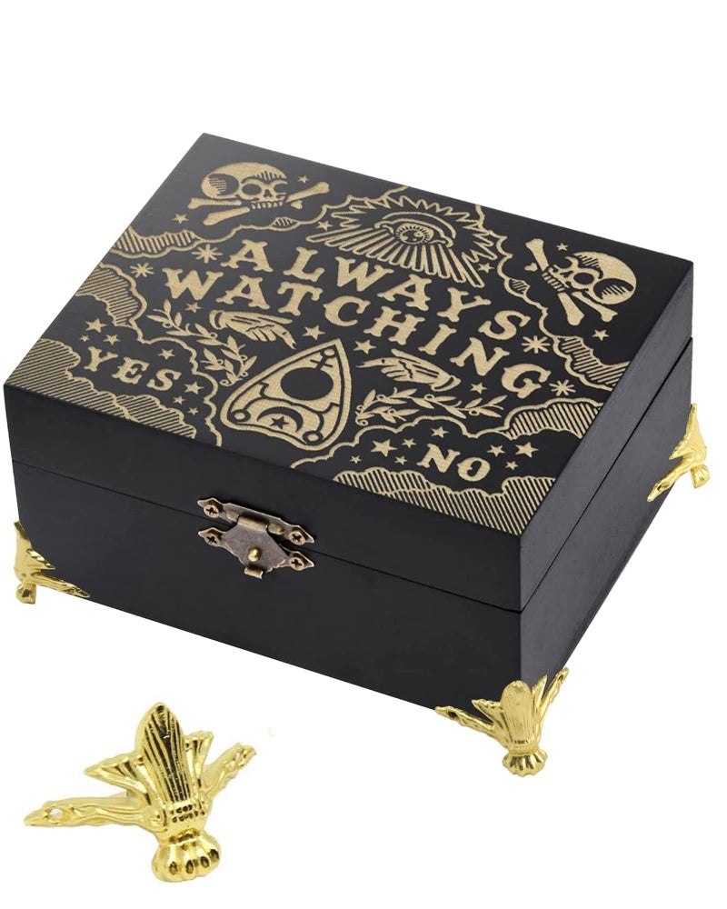 Olldag 24 PCS Antique Brass Box Metal Feet Legs for Small Wood Jewelry Crafts Case, Tiny Boxes Chest Storage Corner Protector Feet for Wooden Boxes, Decor Boxes, Cabinets, Wine Boxes,Toolbox (Gold) - Image 3