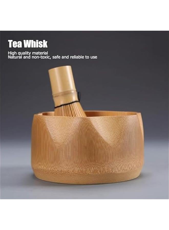 HOOKOR Matcha Whisk Set, 4pcs Japanese Tea Set,Matcha Whisk,Traditional Scoop, Matcha Bowl, Ceramic Whisk Holder,Traditional Matcha Tool Set for Matcha Tea Ceremony (wooden) - Image 4