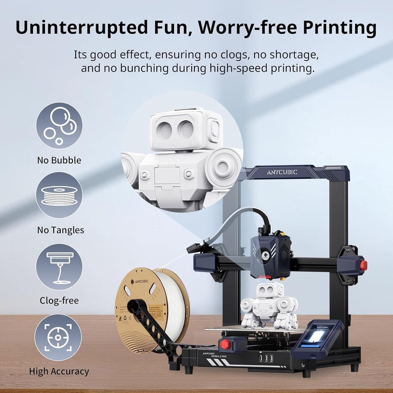 3idea Anycubic High Speed 3D Printer Filament 1.75mm, Print Up to 10X Faster, Rapid PLA Filament with High Prints Quality, Dimensional Accuracy +/- 0.02mm, Print with Most FDM 3D Printers, 1KG, White - Image 5
