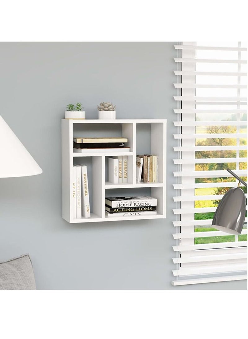 مودرن هوم رف ديكور مودرن للكتب والديكور والاكسسوارات - ابيض - Image 2