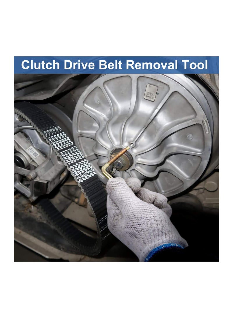 SYOSI 3Pcs Clutch Drive Belt Removal Tool Belt Change Tools Replace 2875911 Compatible With Polaris RZR RZR-4 XP Turbo RS1 Ranger XP 1000 2875911  - Image 4