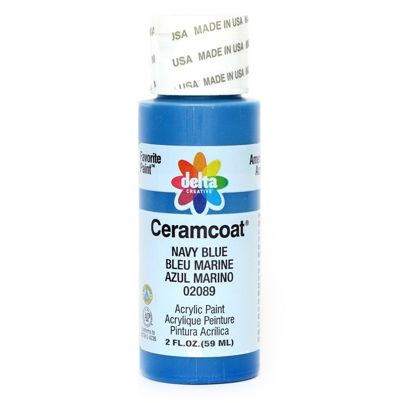 Delta Creative Ceramcoat Acrylic Paint in Assorted Colors 2 oz 2089 Navy Blue