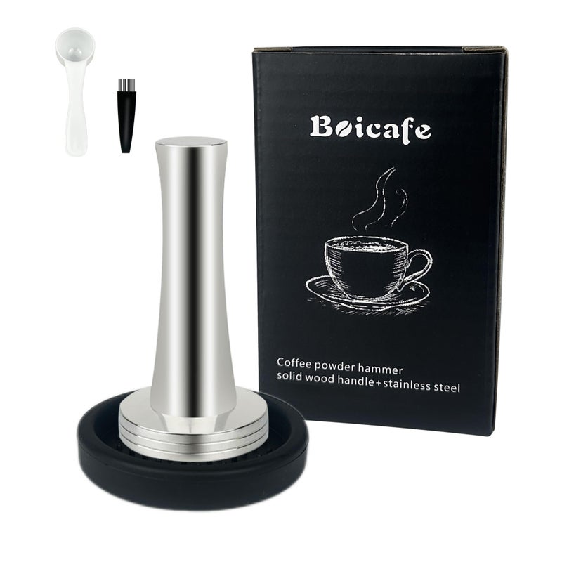 Boicafe Coffee Tamper 40mm 41mm Espresso Tamper 40mm 41mm 40mm 41mm 304 Stainless Steel Espresso Coffee Tamper with Mat