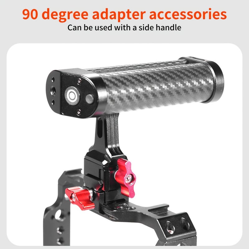 Black NATO Claw Clip Adapter Extension for SLR Camera Cage 1 4 Arri Locating - Image 5