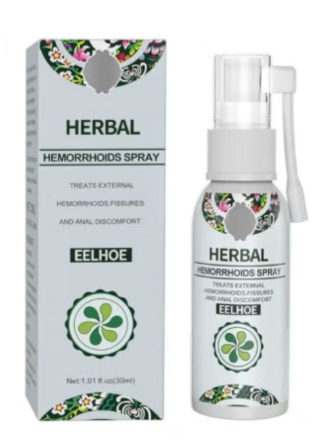 EELHOE Natural Herbal Hemorrhoids Spray - External and Internal Hemorrhoids Treatment with 100% Natural Herbal Extracts Formula - Image 1