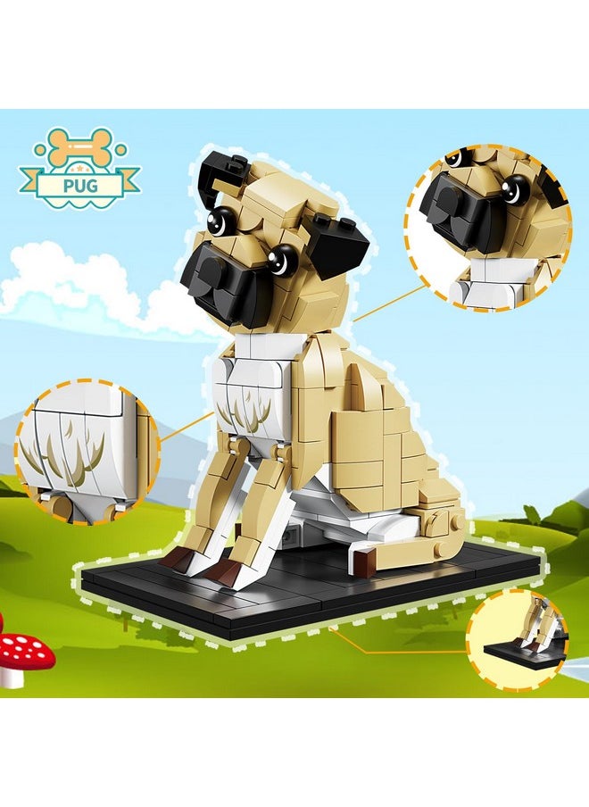 Kazi KAZI Pug Dog Building Toys Set - Pug Gifts for Pug Lovers - Ideal Toy Pug Kit for Boys and Girls 8-12,Home Decor,Party Favors  - Image 4