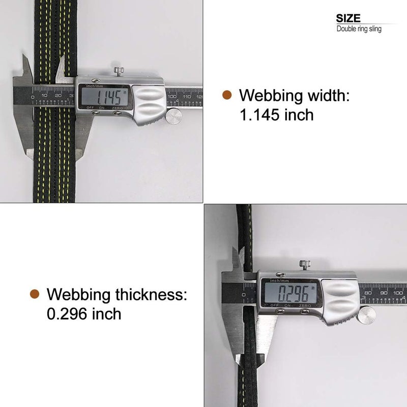 Newdoar Tree Arborist Friction Saver 22KN Climbing Cambium Saver Loop Belt Sling Retrievable Anchor 35.4 inch/43 inch - Image 4