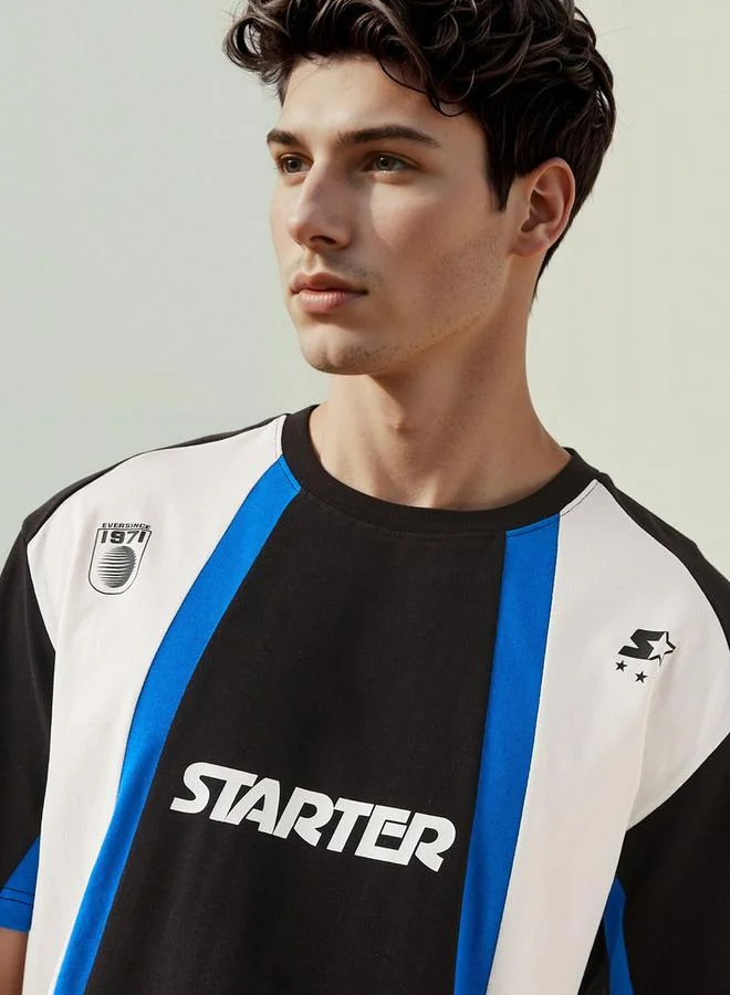 STARTER Starter Colourblock Round Neck T-shirt