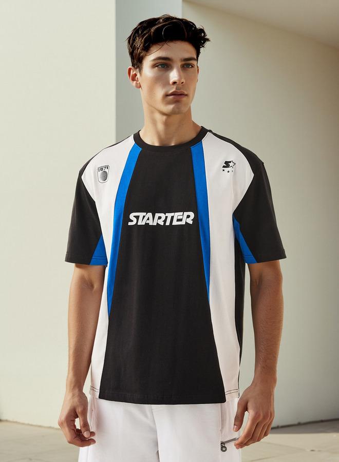 Starter Colourblock Round Neck T-shirt - Image 1