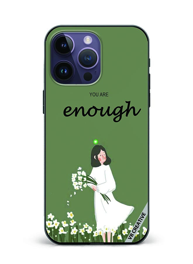 VR CREATIVE Protective Case Cover For Apple iPhone 16 Pro Max You Are Enough Design Multicolour