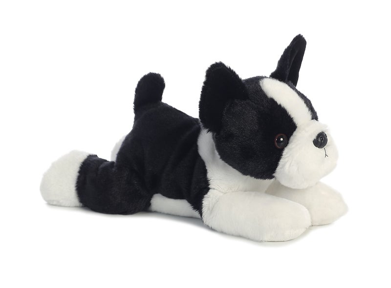 Aurora® Adorable Flopsie™ Buster™ Boston Terrier Stuffed Animal - Playful Ease - Timeless Companions - Black 12 Inches - Image 5