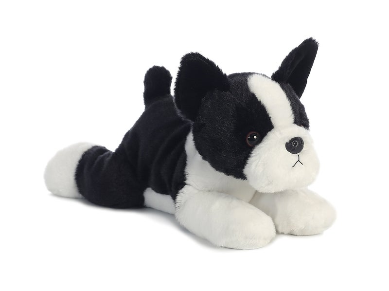 Aurora® Adorable Flopsie™ Buster™ Boston Terrier Stuffed Animal - Playful Ease - Timeless Companions - Black 12 Inches - Image 2