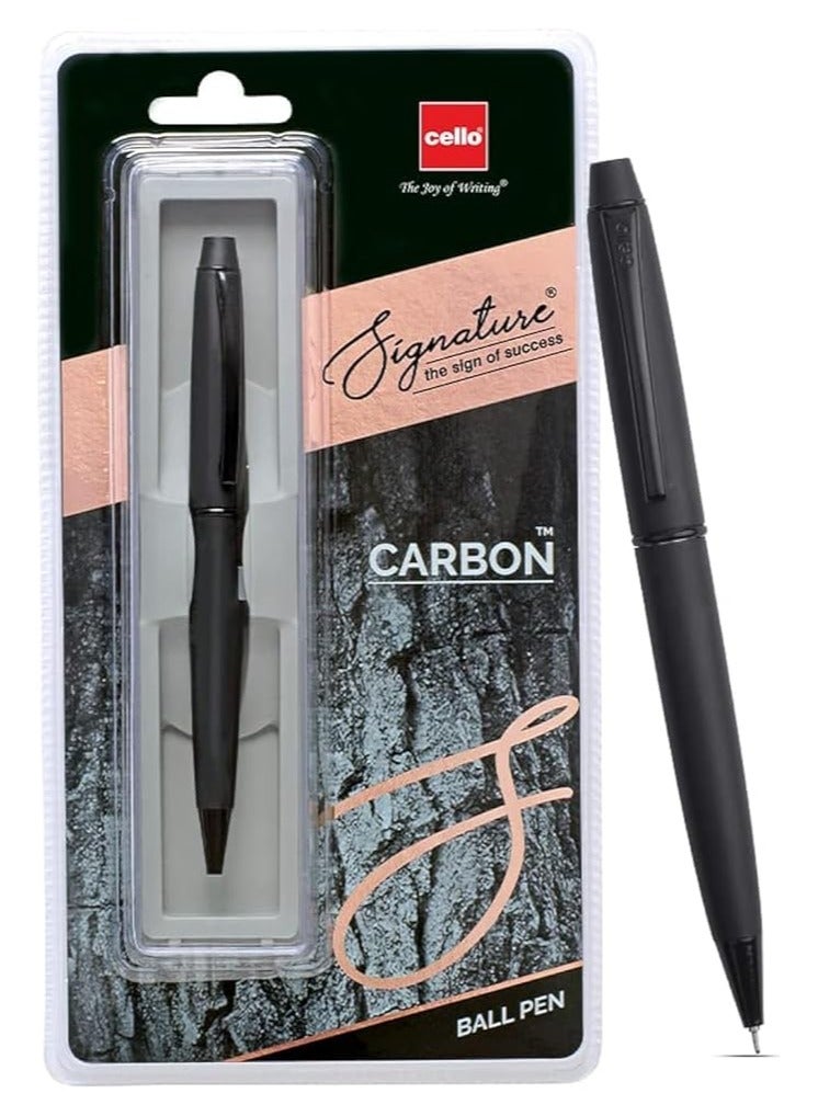 Cello Cello Signature Carbon Ball Pen Blue - Image 1