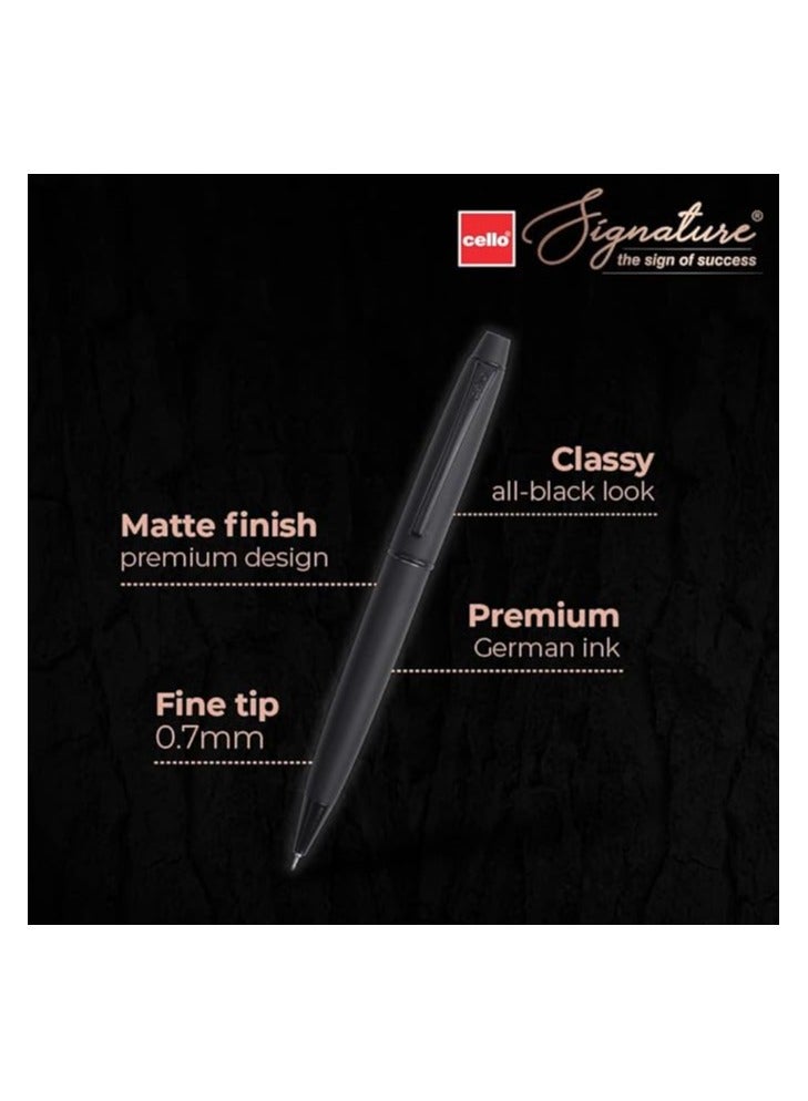 Cello Cello Signature Carbon Ball Pen Blue - Image 2