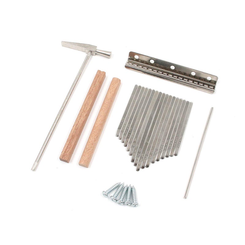 FarBoat Kalimba 17 Note Keys Thumb Piano with Mahogany Wood Bridges, Tuning Hammer, Screws, Saddle, Replacement Kit DIY Accessories - Image 1