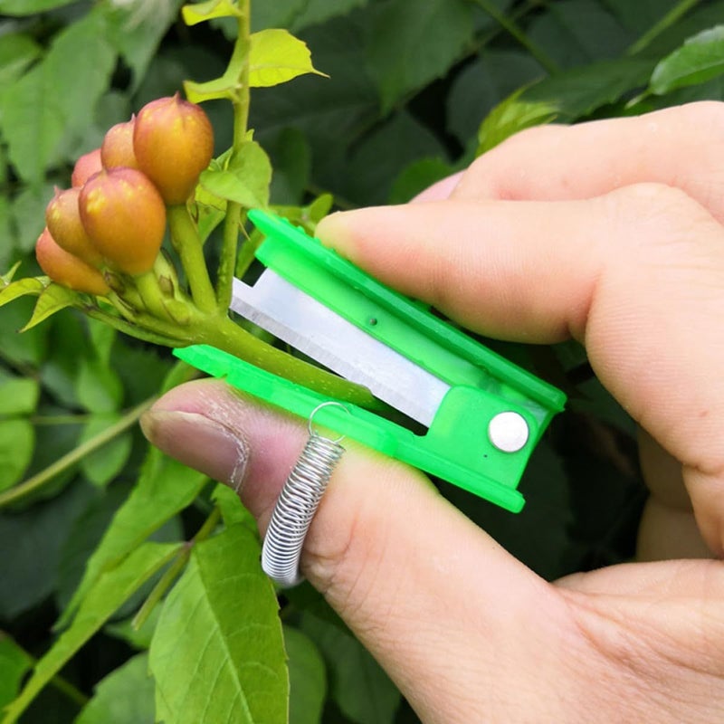 2 Pcs Plant Cutters Fruit Shears Thumb Knives Labor Saving Gardening - Image 5
