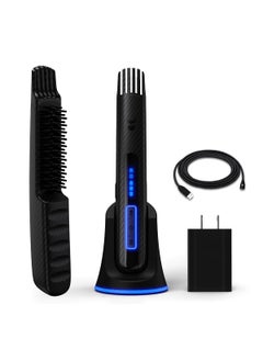 The Beard Struggle The Beard Struggle Carbon X  Heated Beard Brush  Beard Straightener for Men  Cordless Beard Brush  Straightening Comb  Rechargeable 3 Heat Settings MicroFibre Protective Sleeve Included 