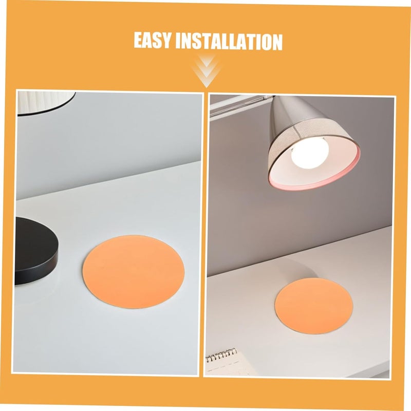 Gatuida 20pcs Self-Adhesive Plastic Light Filter Film Gels Warm Orange Round Sheets 10cm Diameter Ambient Lighting Correction for Stage and Photography Use - Image 3