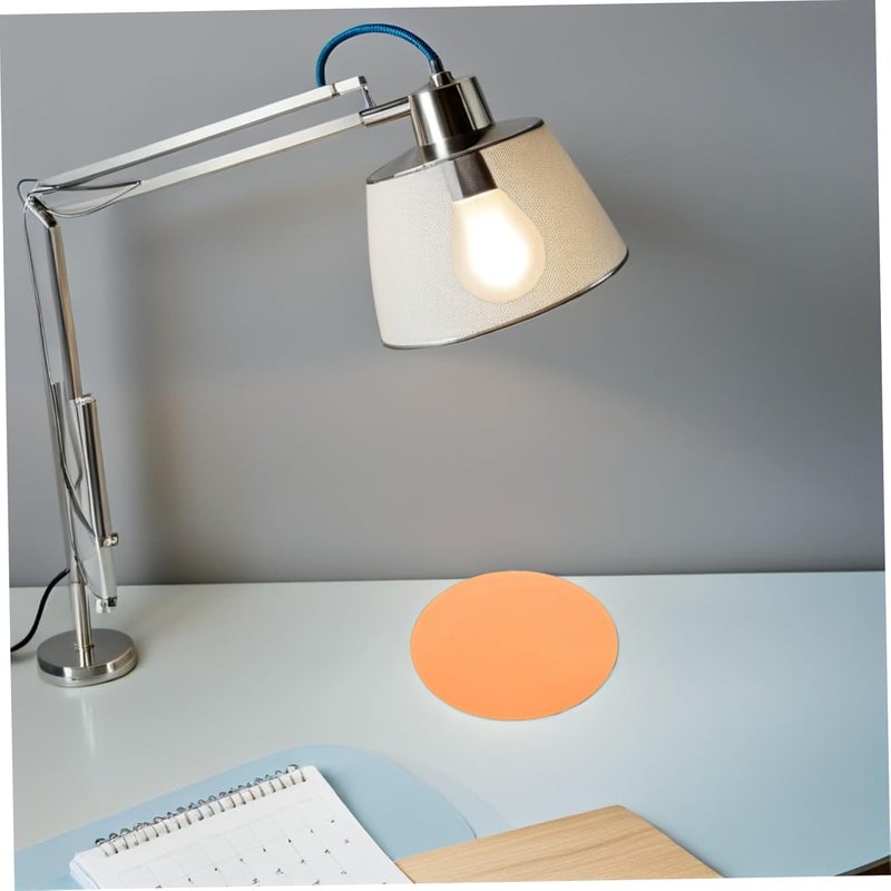 Gatuida 20pcs Self-Adhesive Plastic Light Filter Film Gels Warm Orange Round Sheets 10cm Diameter Ambient Lighting Correction for Stage and Photography Use - Image 5