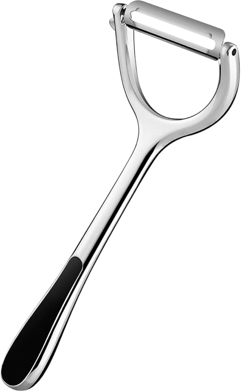 Premium Ultra Sharp Vegetable Potato Peelers for Kitchen, Y Fruit Veggie Peeler, Non-slip Non-Rust(Silver)