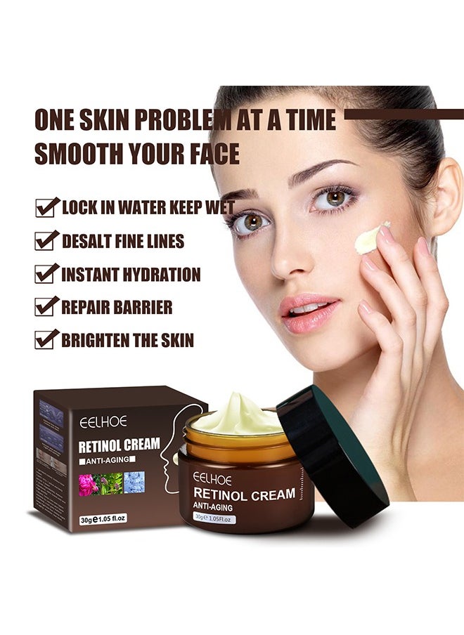 Retinol Cream, Ant-Aging Wrinkle Firming Cream, Retinol Firming and Revitalizing Cream 30g
