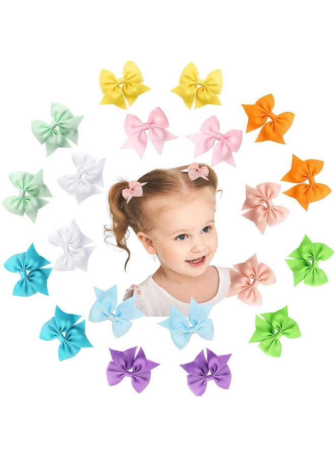 CÉLLOT 20pcs 2.36 inch Hair Bows for Girls Grosgrain Ribbon Toddler Hair Bows Alligator Clips for Baby Girls Kids Infants Back to School Hair Accessories in Pairs… - Image 1