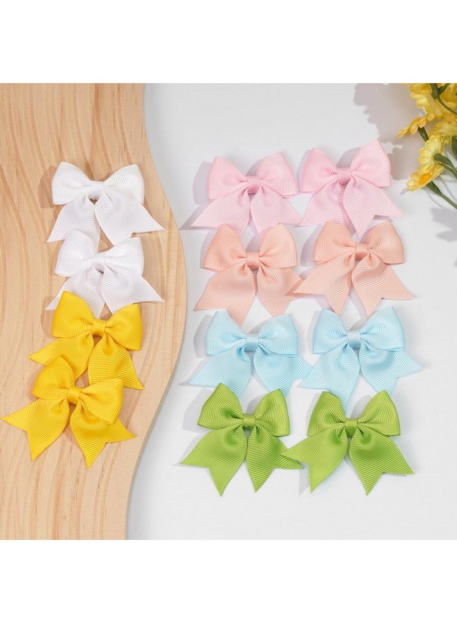 CÉLLOT 20pcs 2.36 inch Hair Bows for Girls Grosgrain Ribbon Toddler Hair Bows Alligator Clips for Baby Girls Kids Infants Back to School Hair Accessories in Pairs… - Image 5