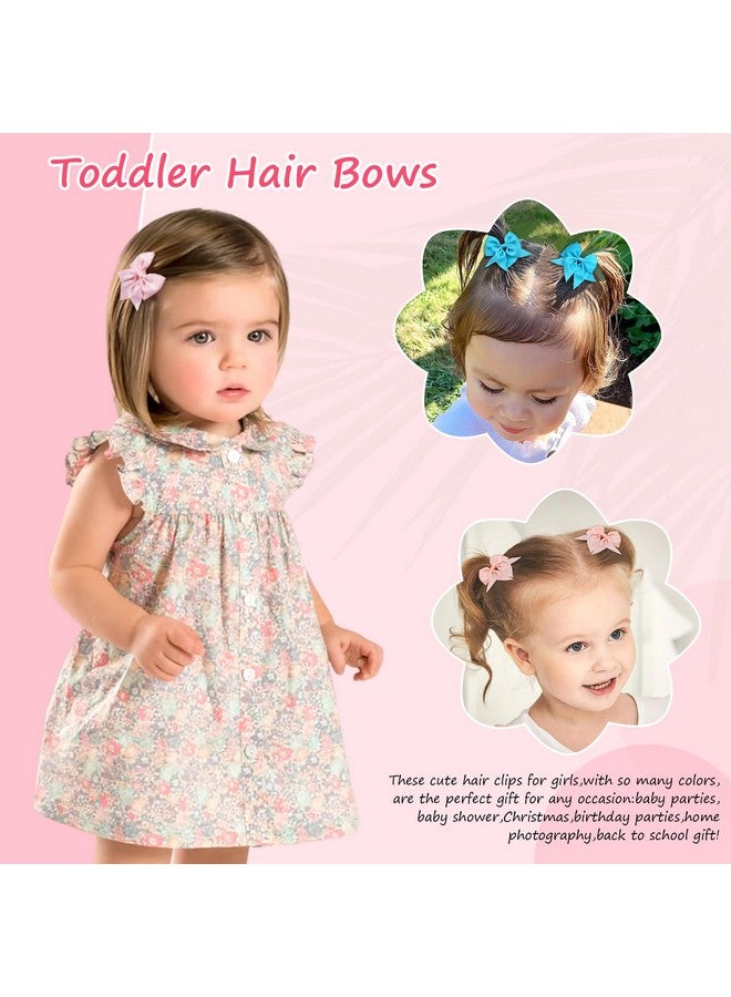 CÉLLOT 20pcs 2.36 inch Hair Bows for Girls Grosgrain Ribbon Toddler Hair Bows Alligator Clips for Baby Girls Kids Infants Back to School Hair Accessories in Pairs… - Image 4