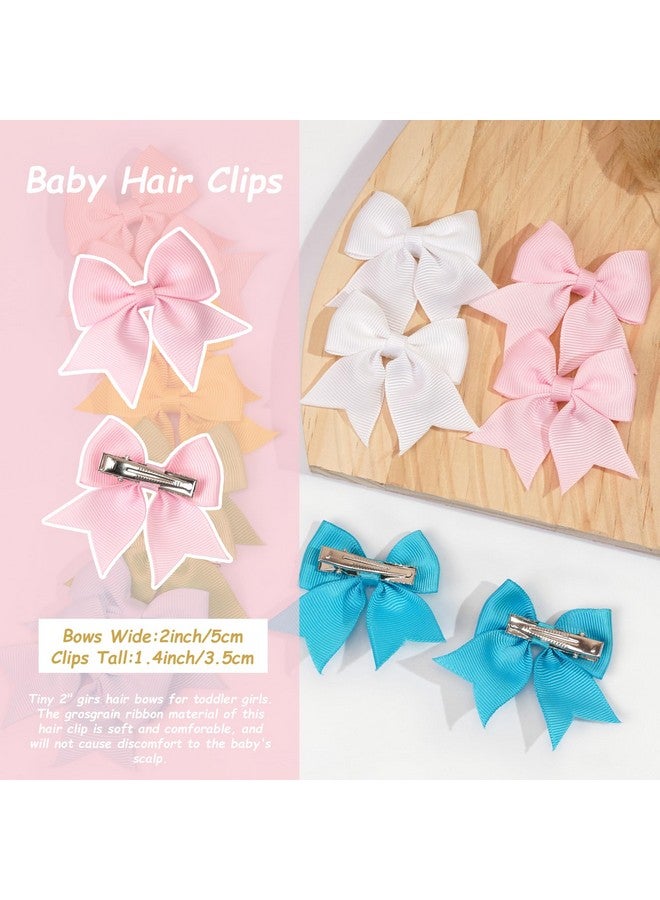 CÉLLOT 20pcs 2.36 inch Hair Bows for Girls Grosgrain Ribbon Toddler Hair Bows Alligator Clips for Baby Girls Kids Infants Back to School Hair Accessories in Pairs… - Image 3