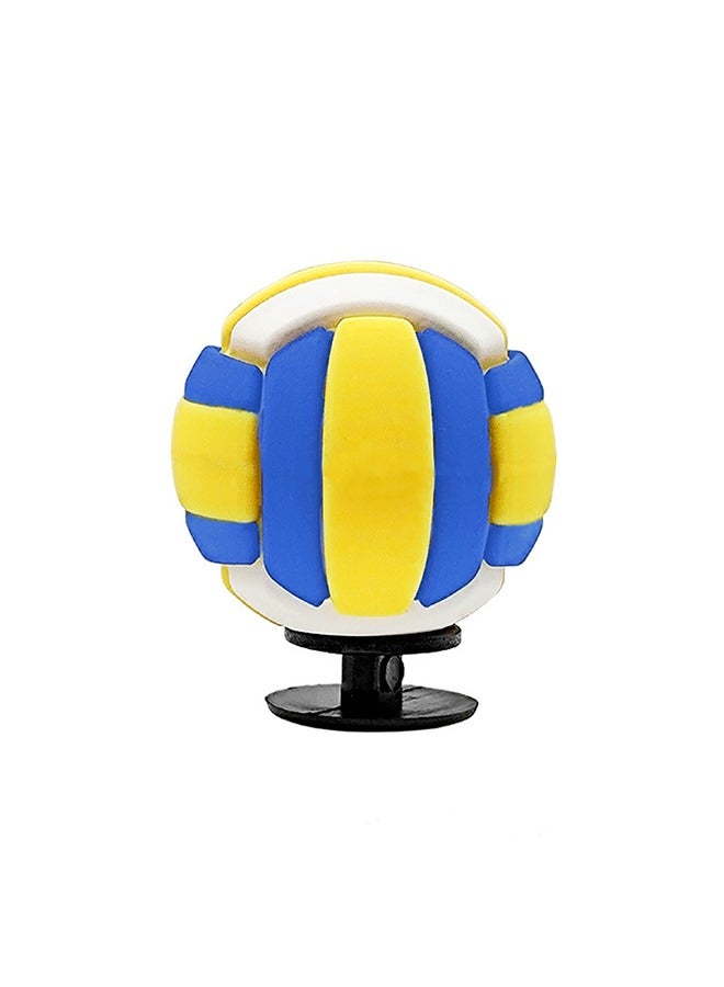 زينة صغيرة للكرة الطائرة ثلاثية الأبعاد ، سحر الأحذية للأطفال والمراهقين والكبار ، سحر الأحذية للأولاد والبنات ، أحذية سحر الكرتون لأحذية ثقب التمساح ، هدايا حفلات عيد ميلاد - Image 1