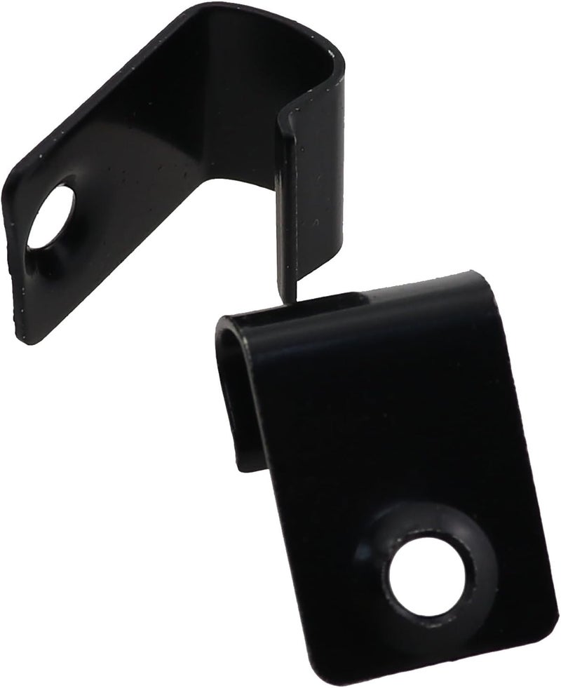 Caishun 20 Sets 7/8 Inch Black Universal Starter Deck Clip Stainless Steel Deck Starter Clip Concealed Fastener with Screw for Perimeter Deck Mounting - Image 5