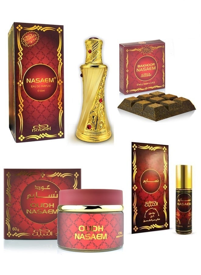 نبيل نسائم عطر بخور عود ورول أون سوبر كومبو ، هدية مثالية - Image 1