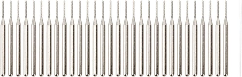 Dioche 30Pcs Grinding Needle Set, Emery Cylindrical Flat Head Electric Grinder Accessories, Suitable for Engraving Machine, High Safety Factor, Easy Storage, 1mm, CNC Milling Adaptor - Image 2