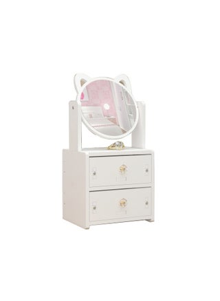 Desktop Cosmetic Storage Box Mini Dressing Table Makeup Table with Drawer Makeup Mirror Jewelry Sorting Rack - pzsku/Z168CE506C0FF7BC651ADZ/45/_/1701677996/fcd8d3c5-ac3f-4506-9fa0-aae925963b92