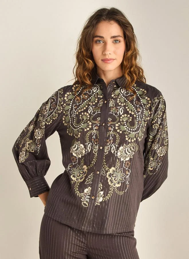 Splash FAV Paisley Print Pyjama Set