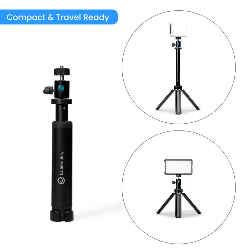 Lume Cube 30" Adjustable Webcam Stand | Portable Desktop Camera Tripod | Foldable and Collapsible Stand for Lights & Webcams | Logitech C925e, C922x, C930e, C922, C930, C920, C615 - Image 5