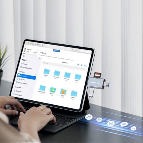 Kinsound Metal Body 6 in 1 with OTG,SD Card Reader,Type C,Lighting,USB&Micro USB,for Memory Card,Portable Card Reader,Compatible with TF, SD, SDHC, SDXC, MMC, RS-MMC, Micro SDXC for Computer & Phones - Image 3